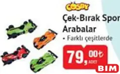 COSBY OYUNCAK ÇEK-BIRAK SPOR ARABALAR